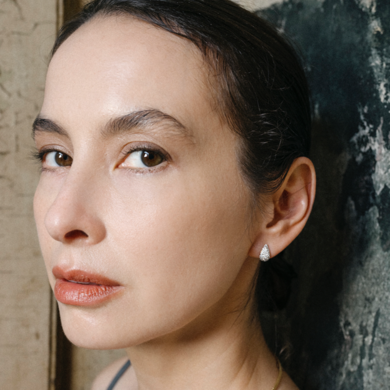 Juju Pave Tear Drop Earrings
