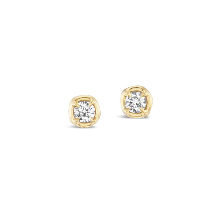Wax Seal Diamond Studs