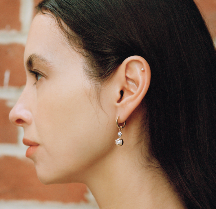 Wax Seal Diamond Studs