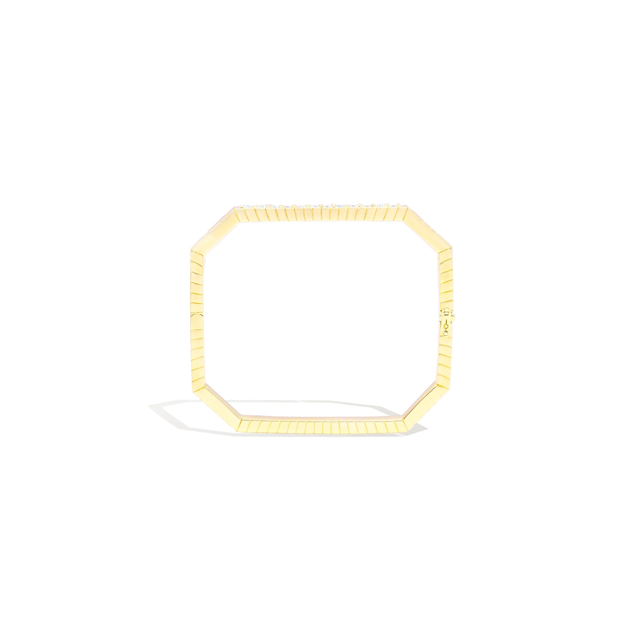 Spark Octagon Bangle Bracelet - Diamond