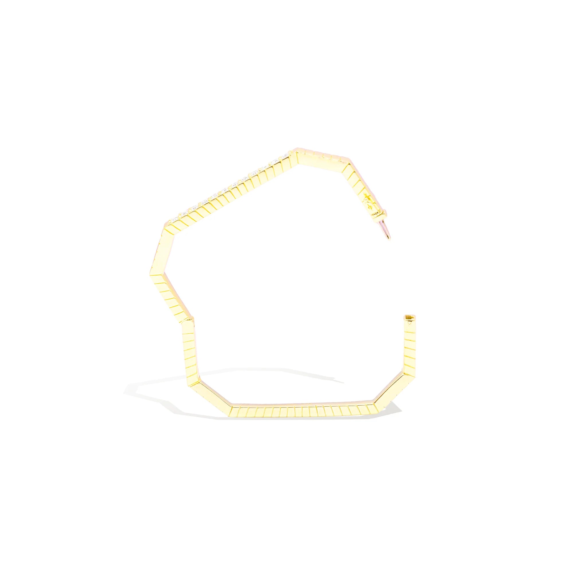 Spark Octagon Bangle Bracelet - Diamond
