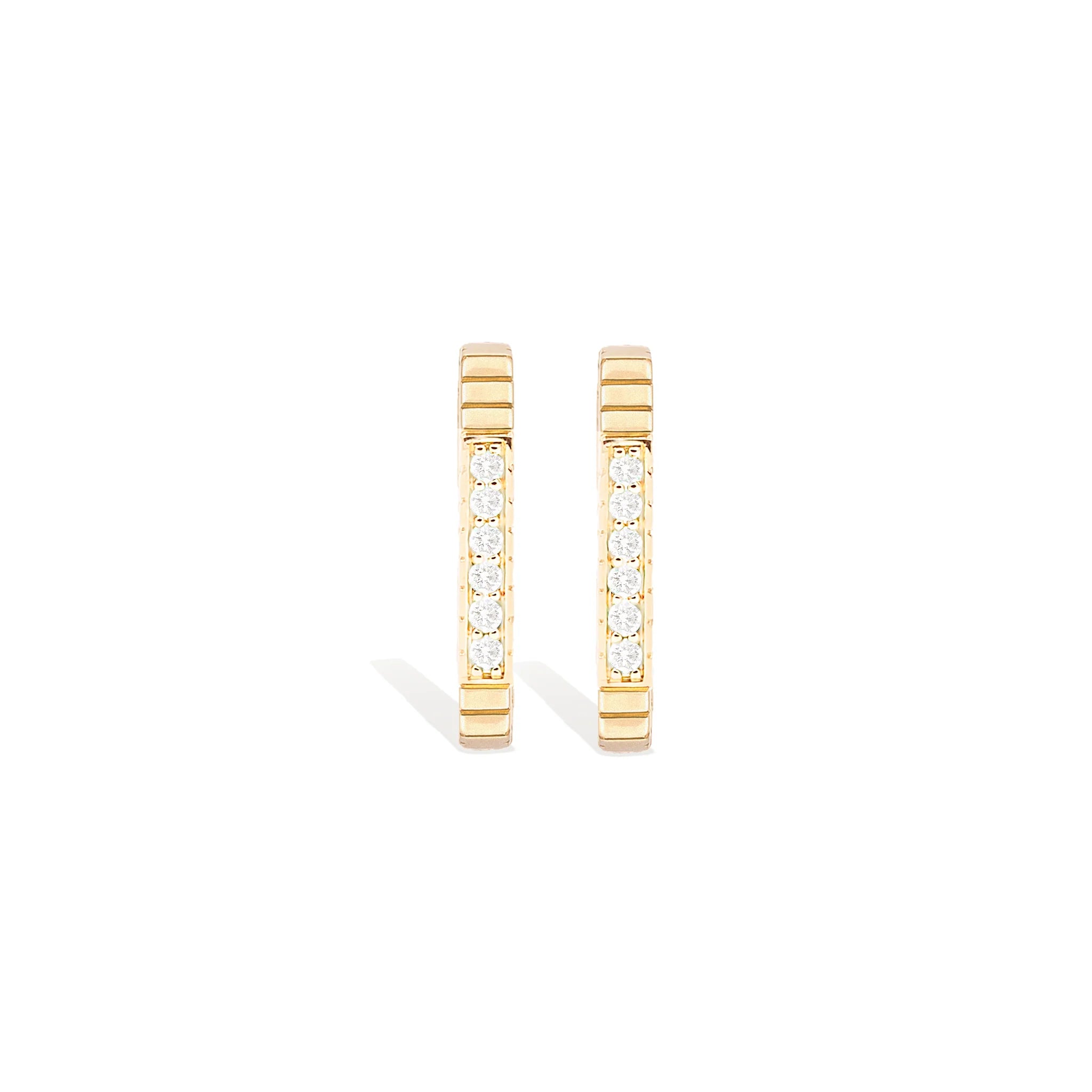 Spark Octagon Hoop Earring - Diamond