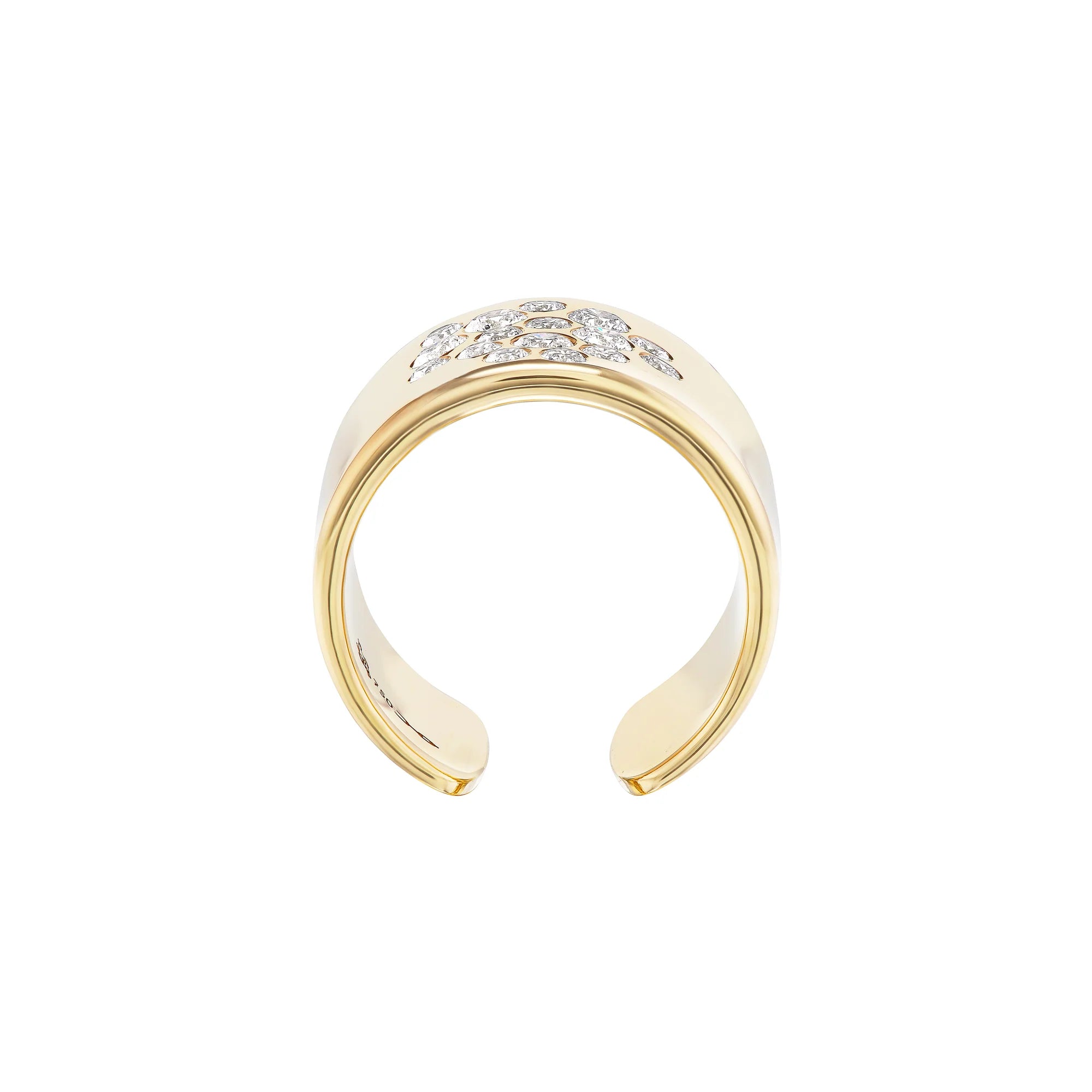 15mm Mega Stoned Cuff Ring