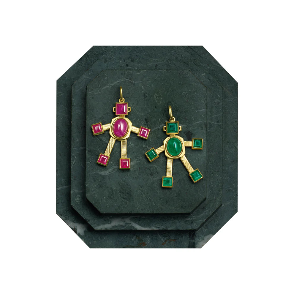 Reggy Van Robot Maxi Pendant Ruby