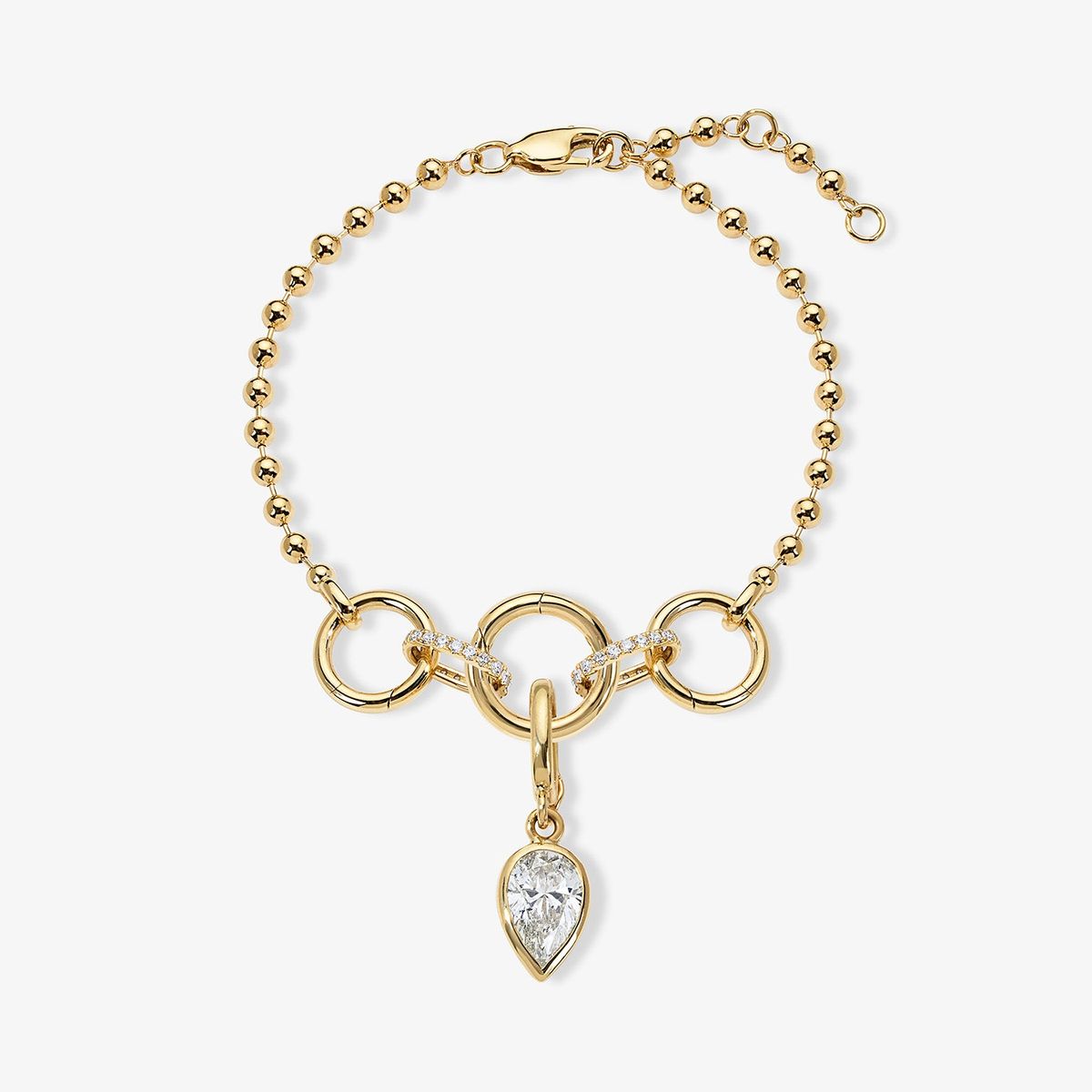 Cleo Ball Chain Bracelet with Push Clasps