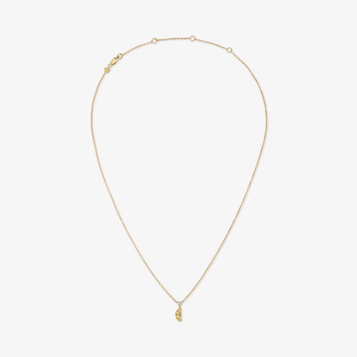 Cocktail Lemon Slice Chain Necklace