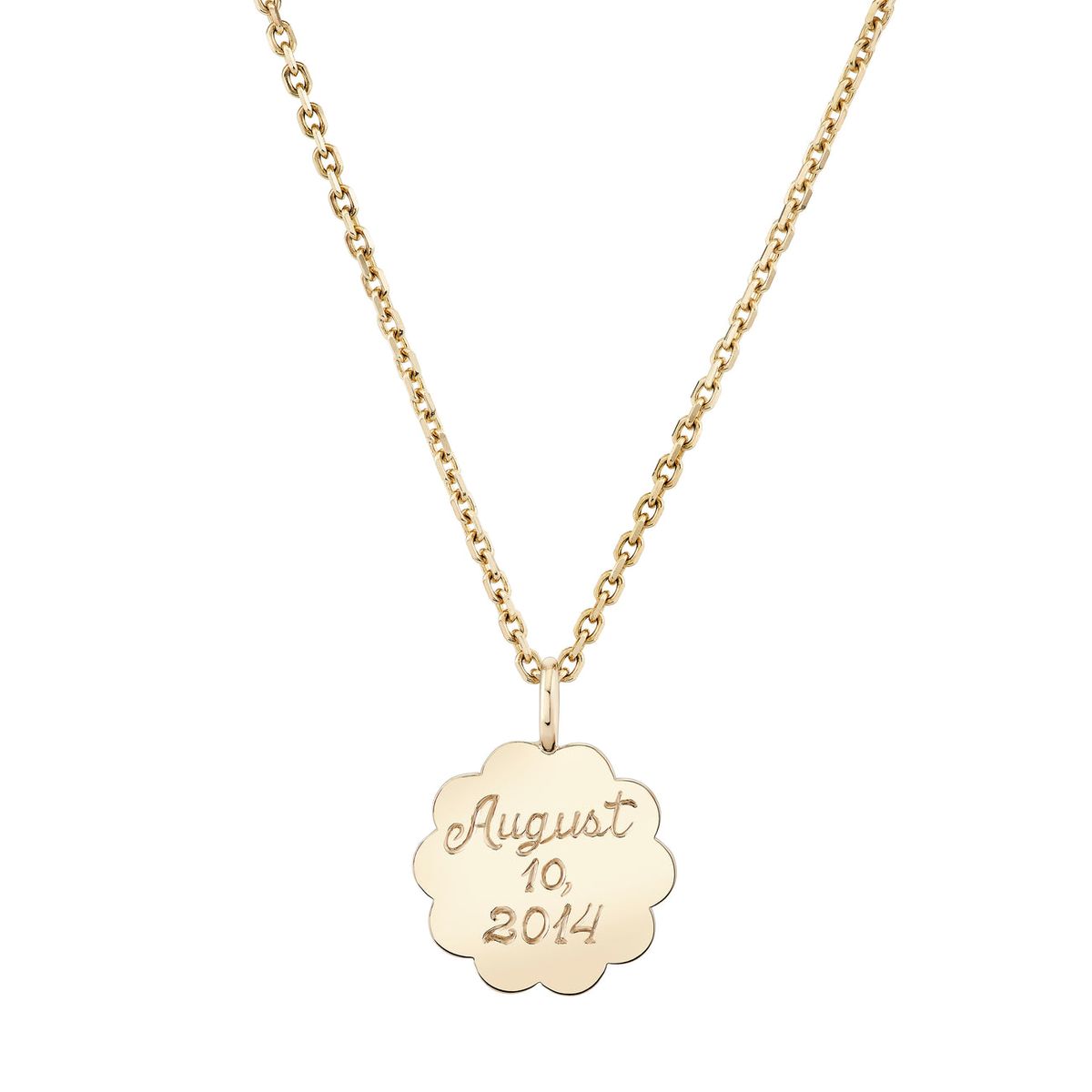 Scalloped Edge Pendant