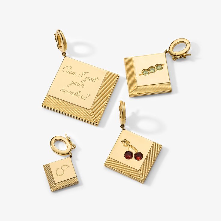 Cocktail Napkin Note Charm