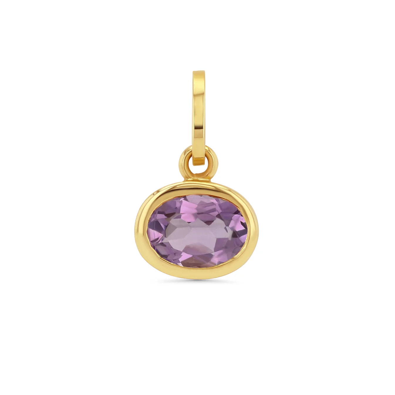 Oval Birthstone Charm