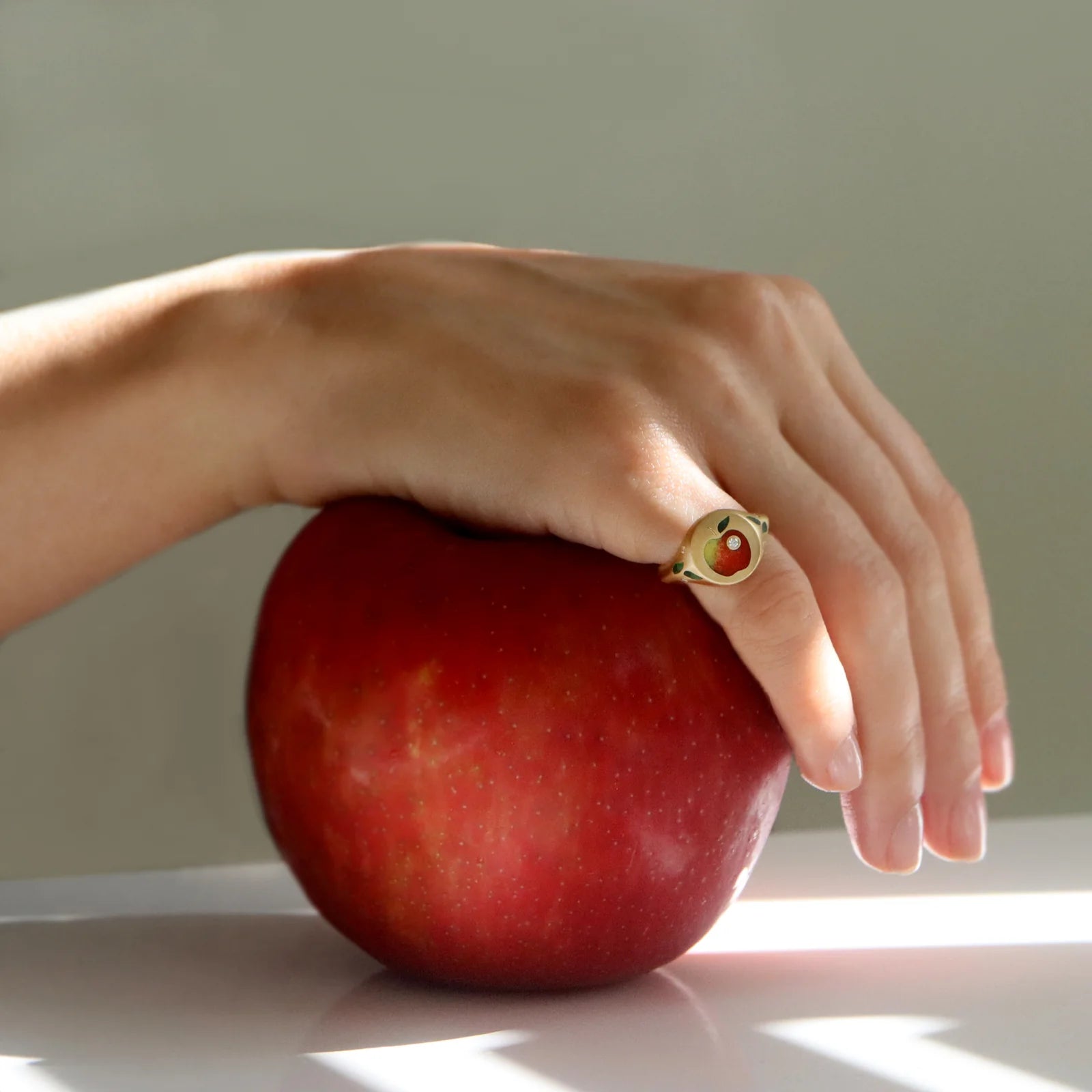 Apple Signet Ring