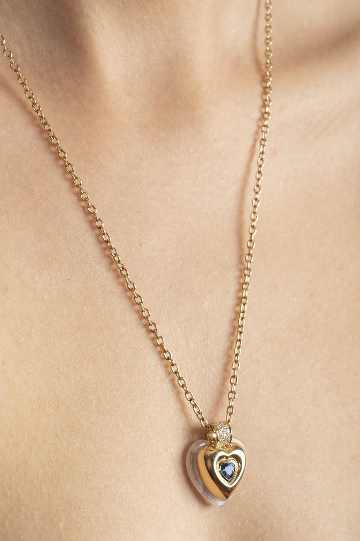 Small Linzer Heart Pendant