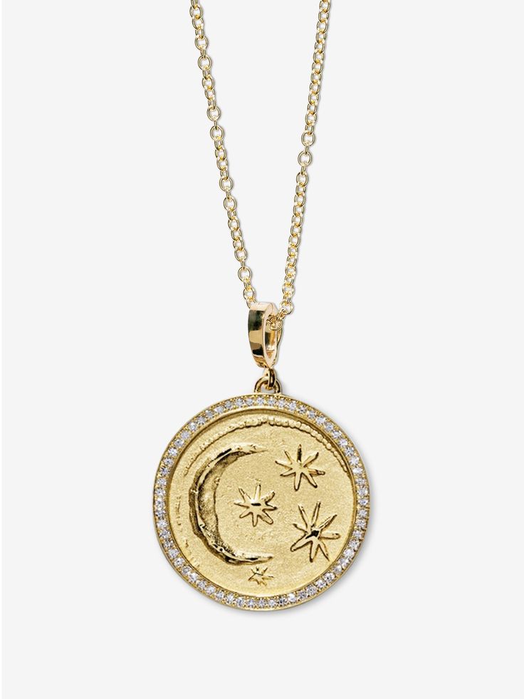 Cosmic Large Pave Coin Charm