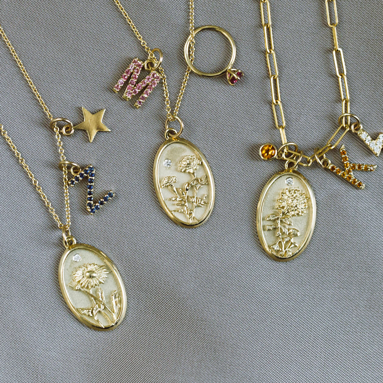 September Birth Flower Charm