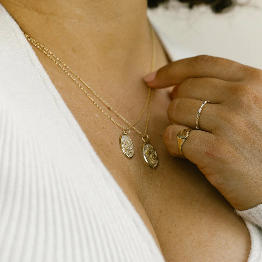 April Birth Flower Charm