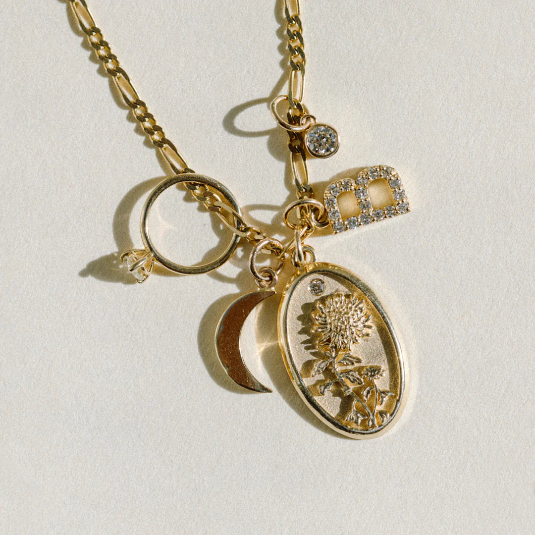 November Birth Flower Charm