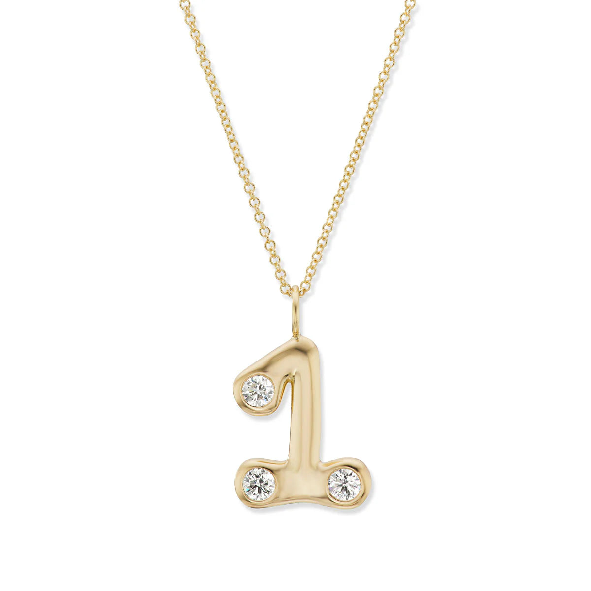 Bubble Pendant with Diamonds