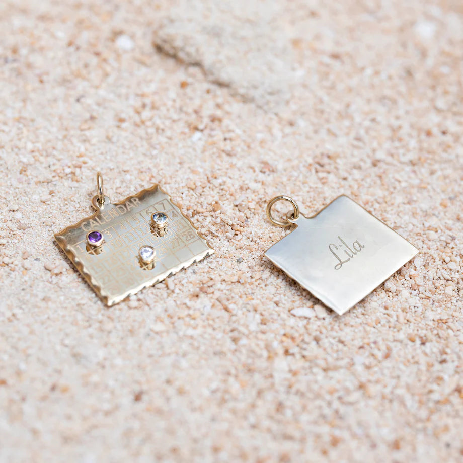 Multiple Date 1960s Calendar Charm