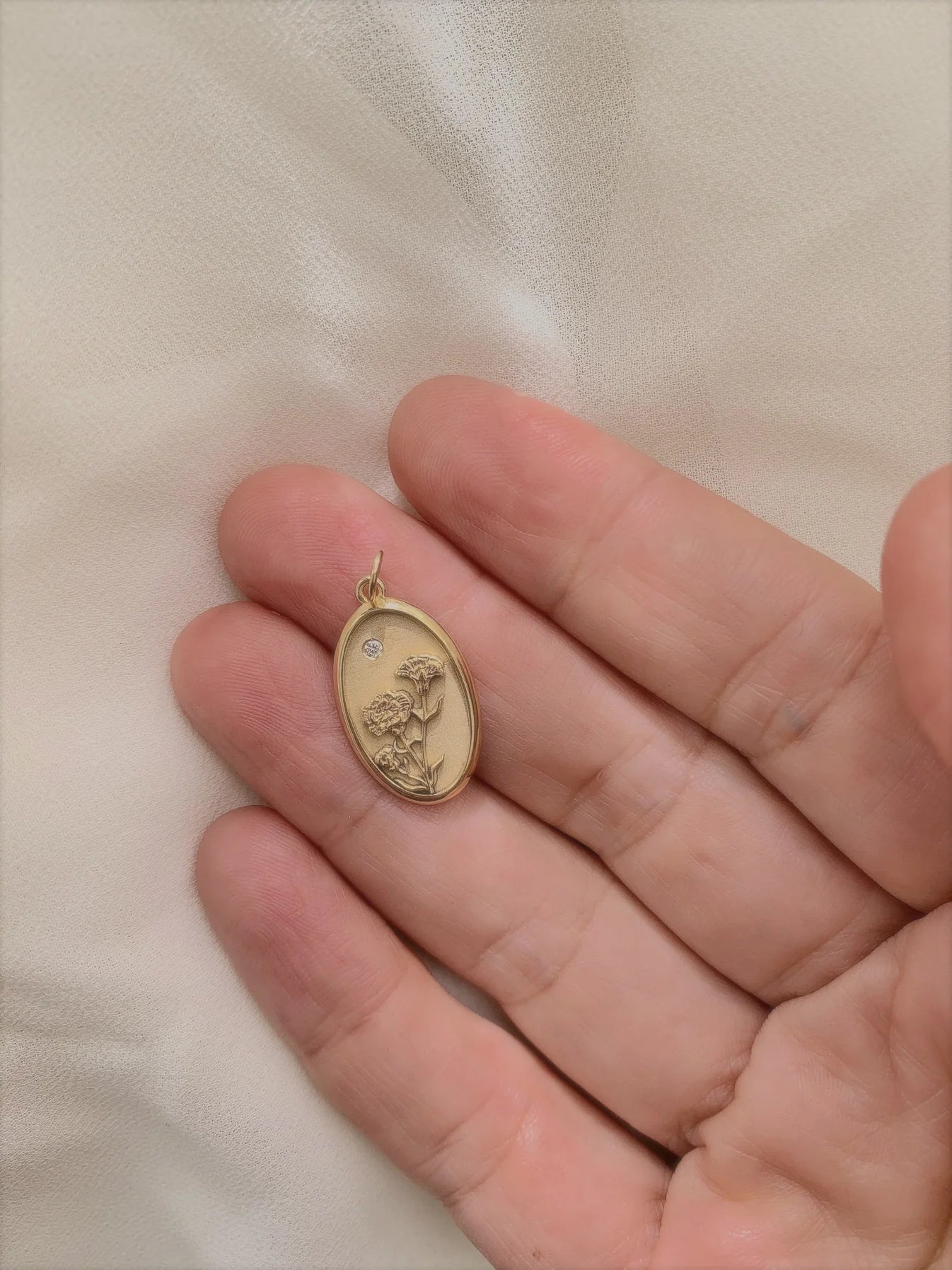 January Birth Flower Charm