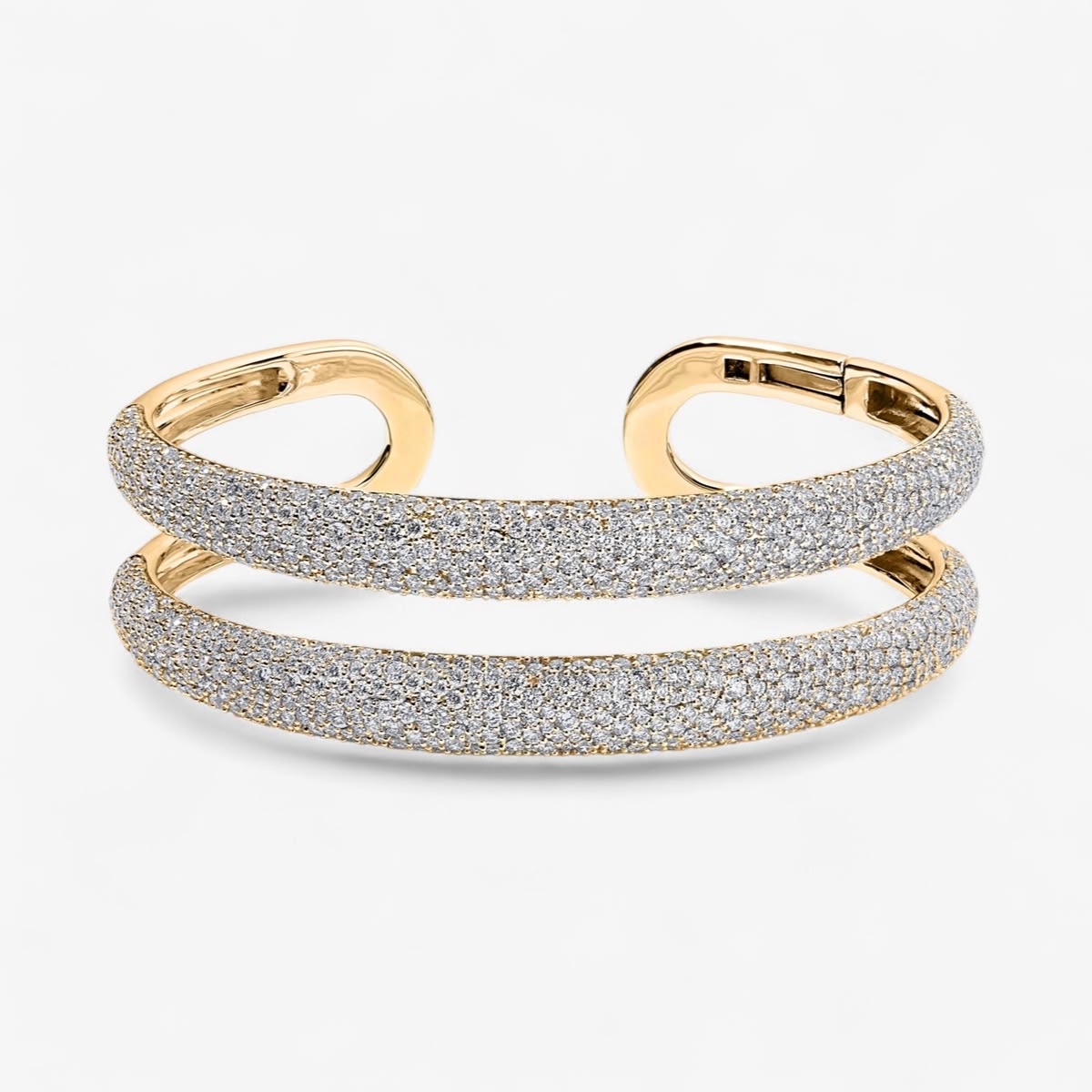 Madison Diamond Double Dome Cuff
