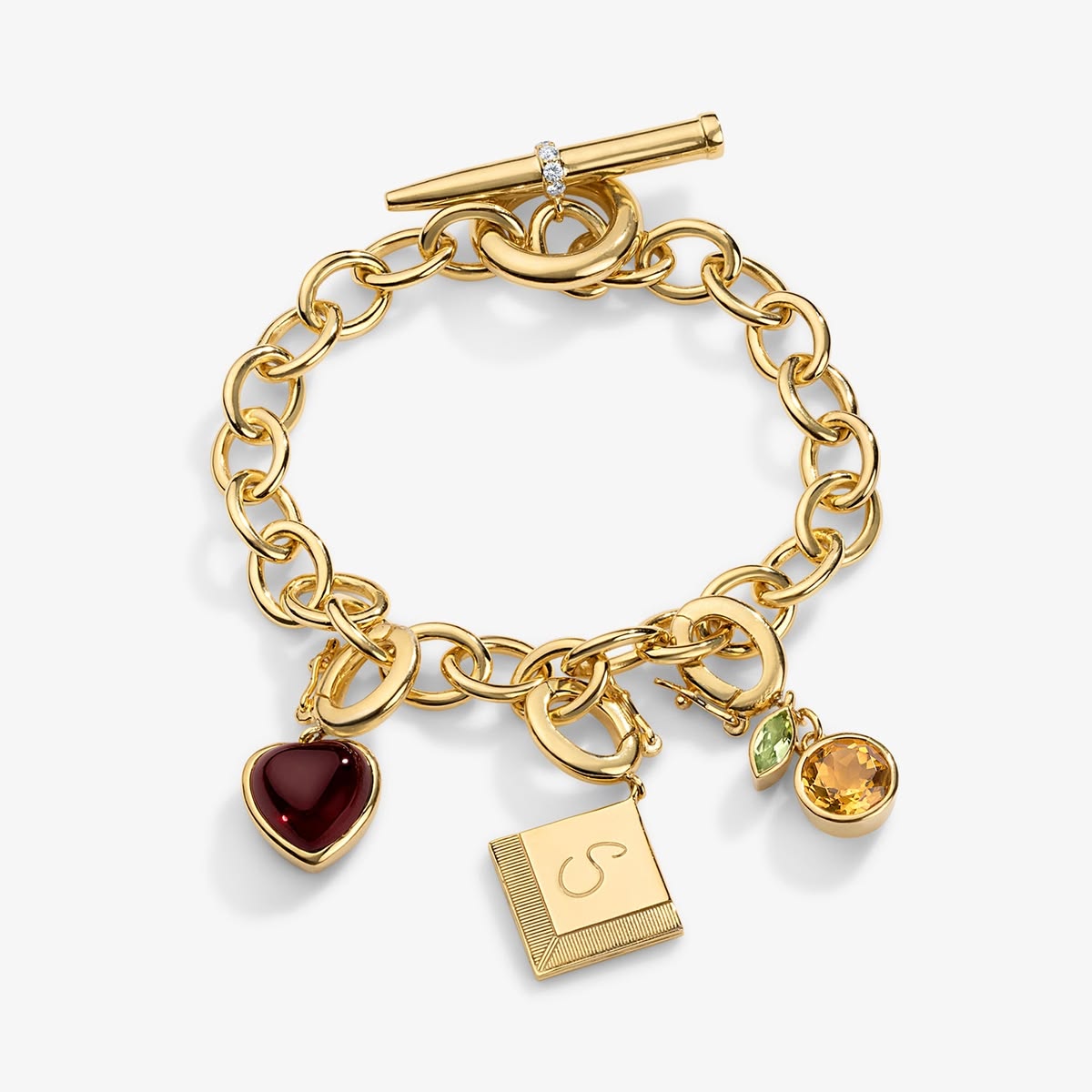 Cocktail Chain Bracelet with Toggle