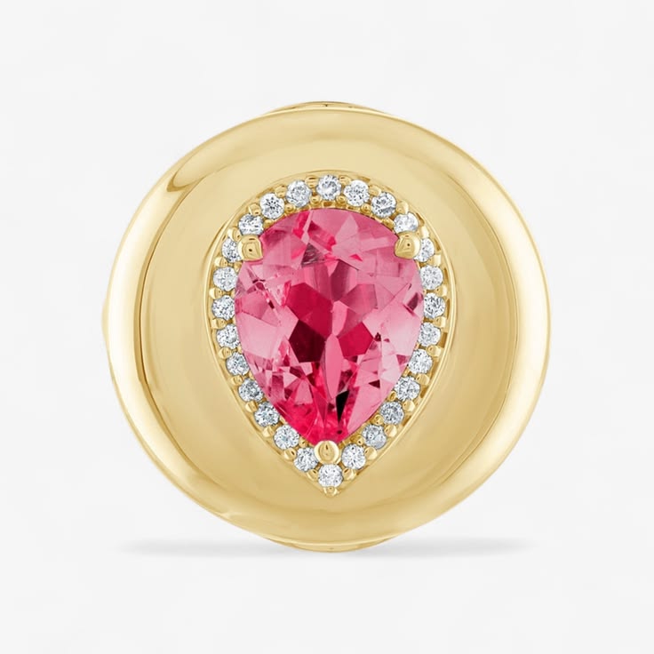 Candy Button Pear Ring