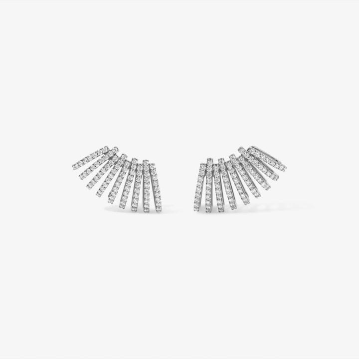 Astrid Diamond and Gold Crawler Earring