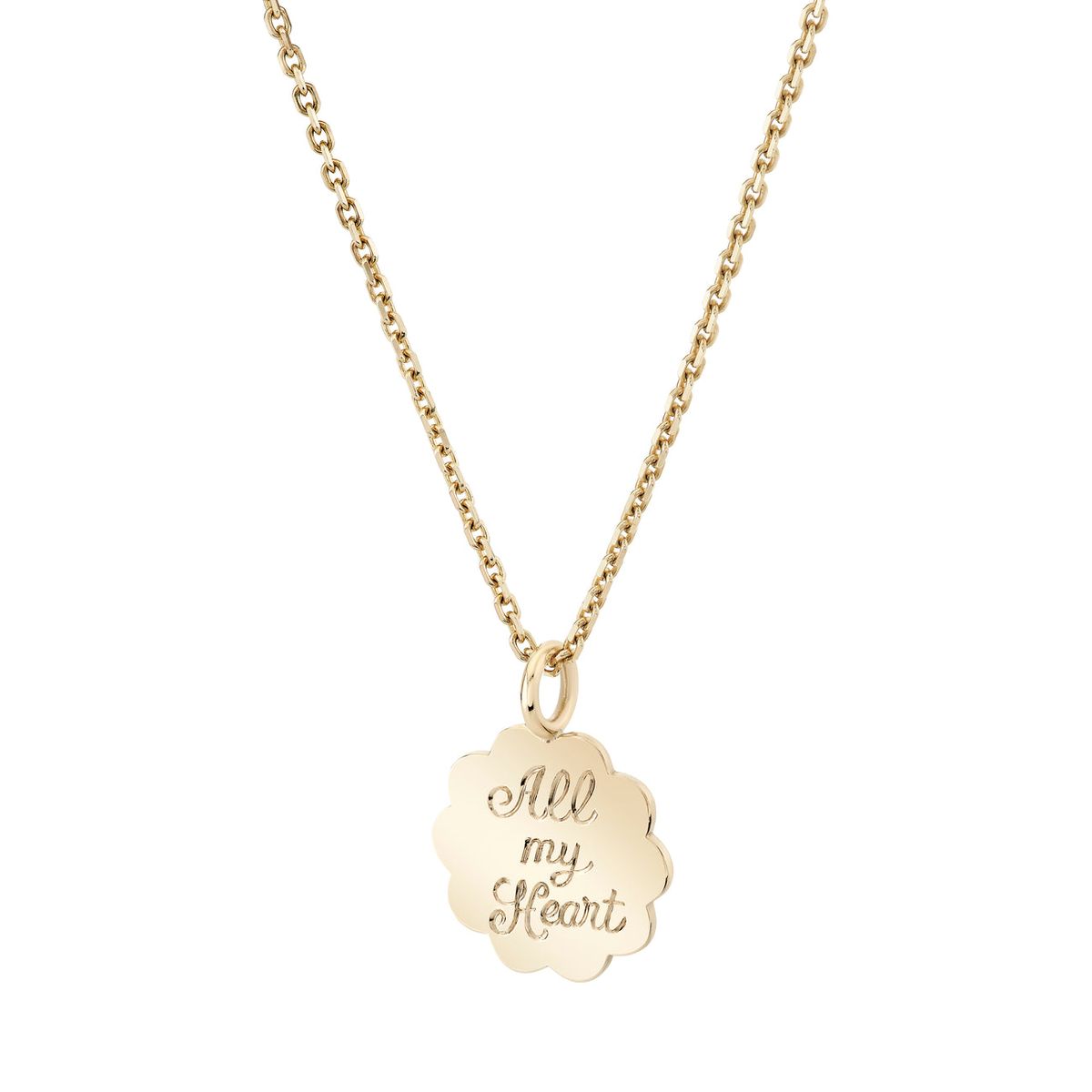 Scalloped Edge Pendant