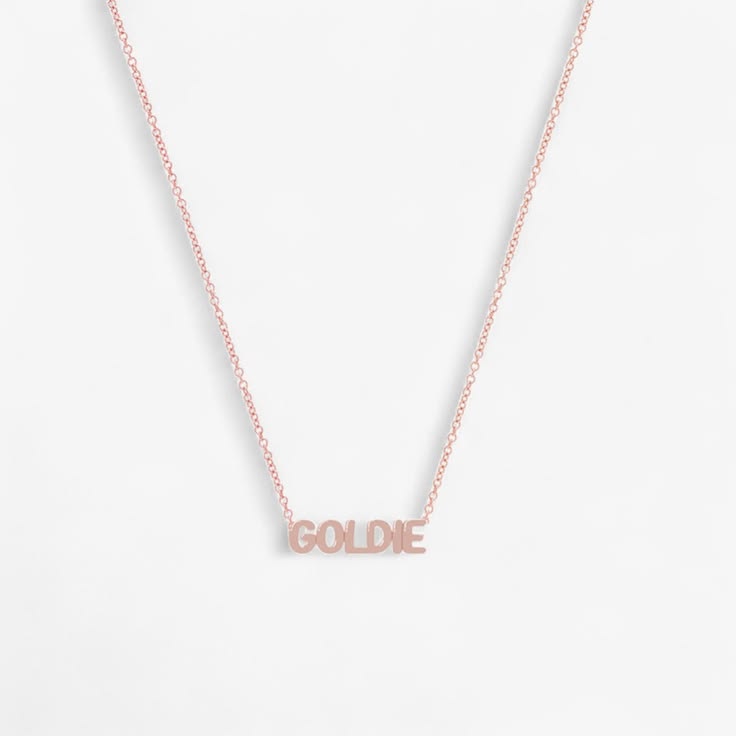 Petite Bubble Name Necklace