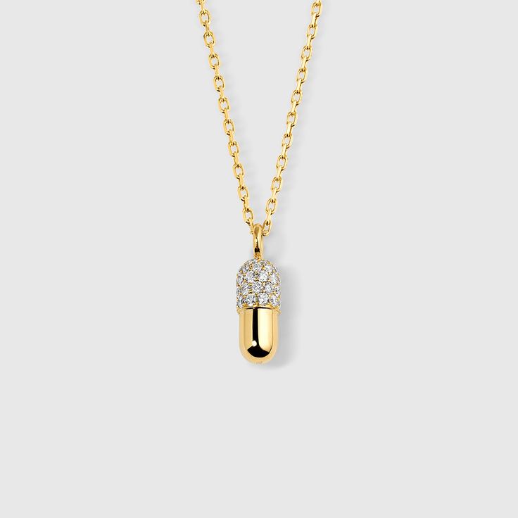 Très Petit Diamond Pill Pendant