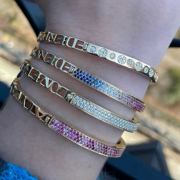 Diamond Half & Half Bangle