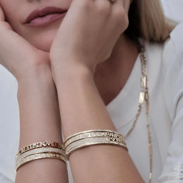Diamond Half & Half Bangle