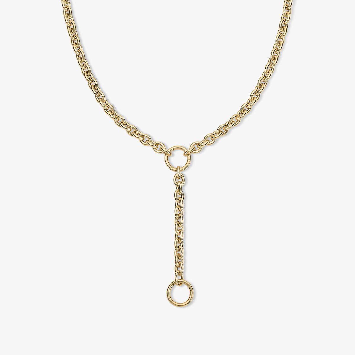 Airy Oval Chain Lariat