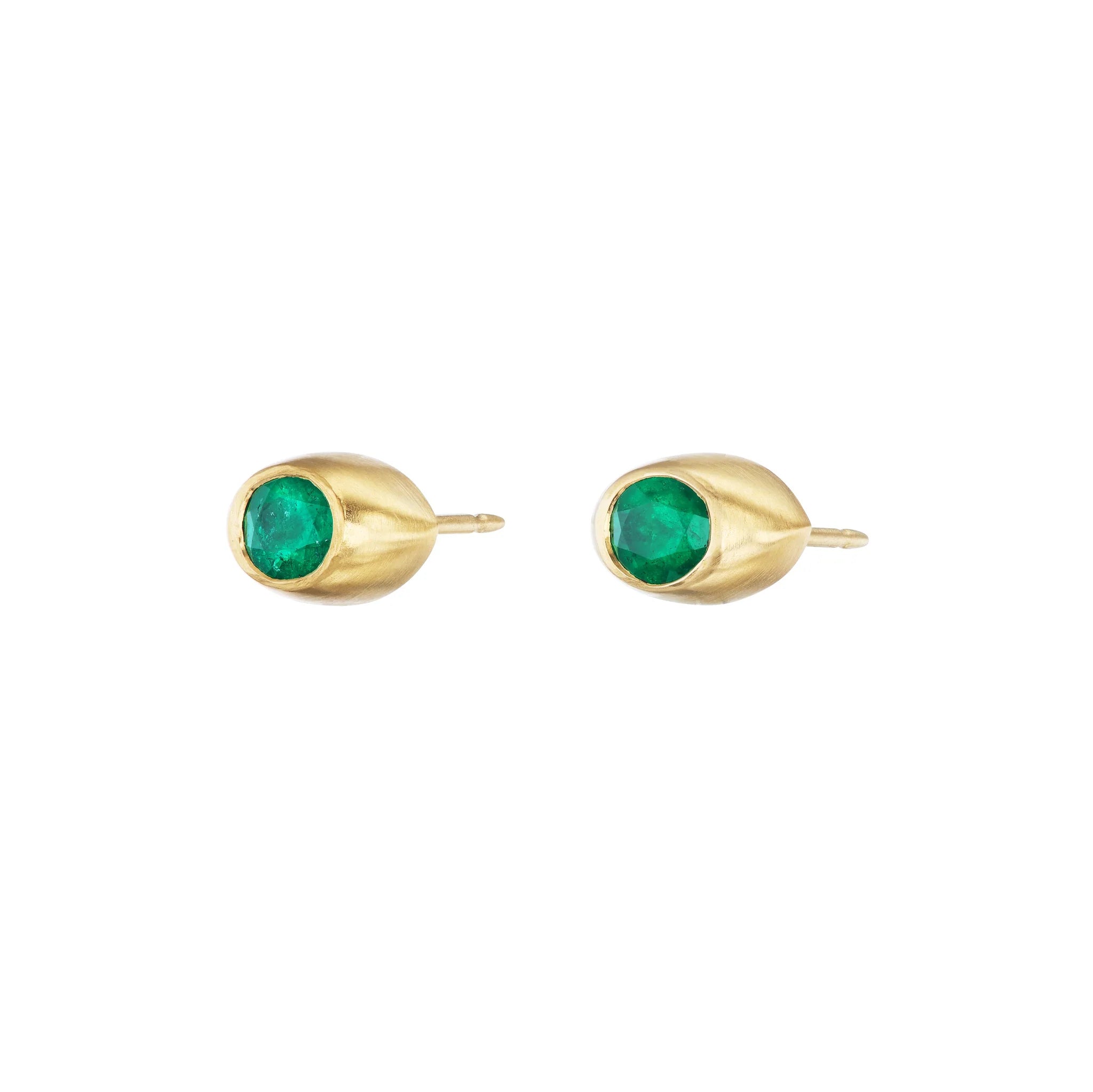 Emerald Eye Studs