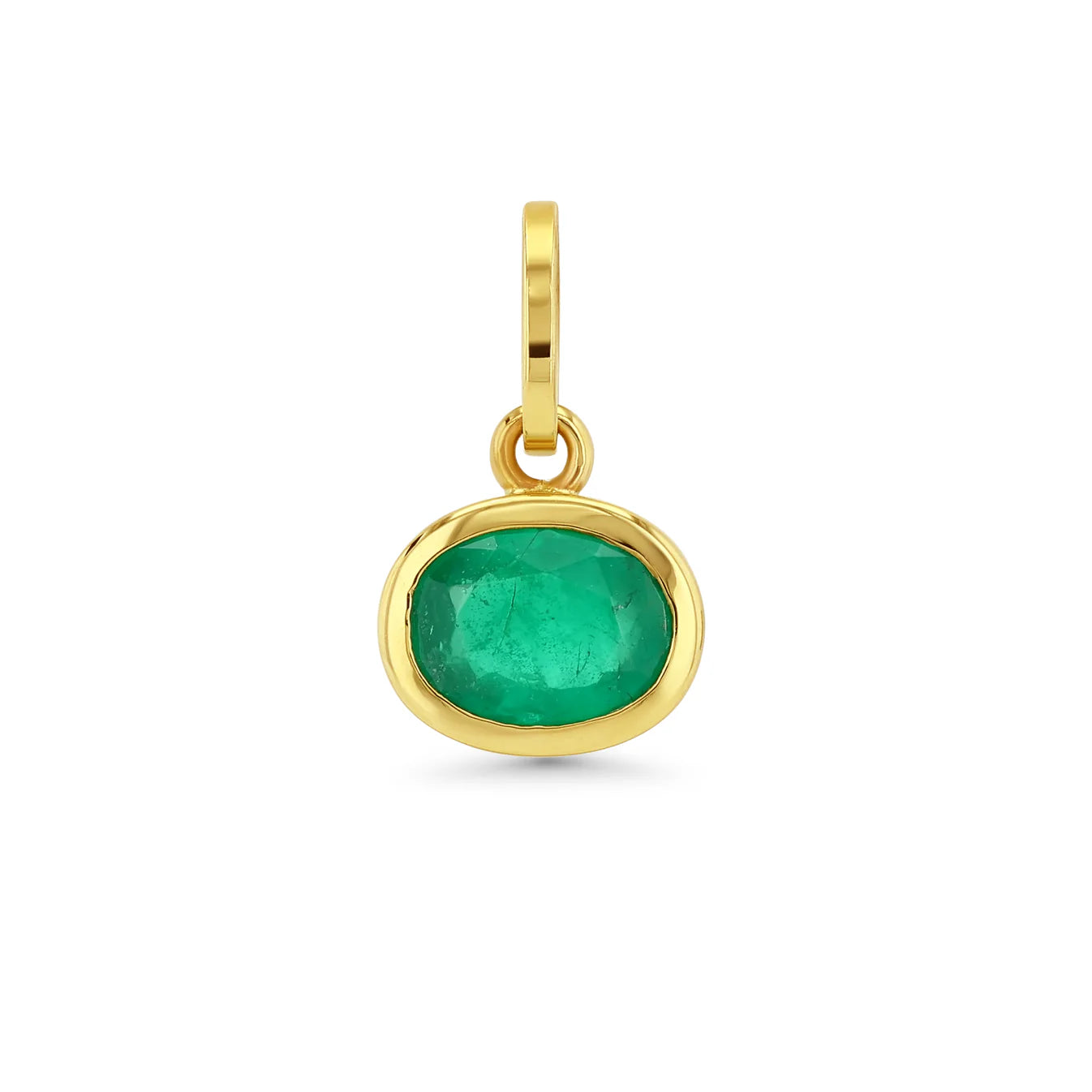 Oval Birthstone Charm
