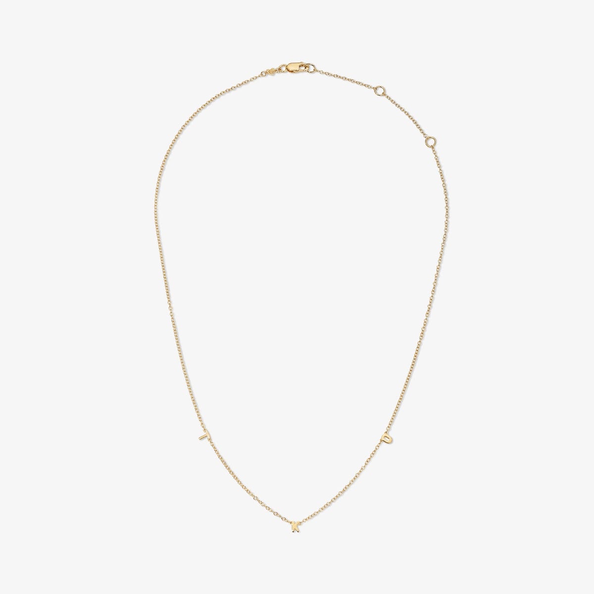 Petite Multi Bubble Initial Necklace