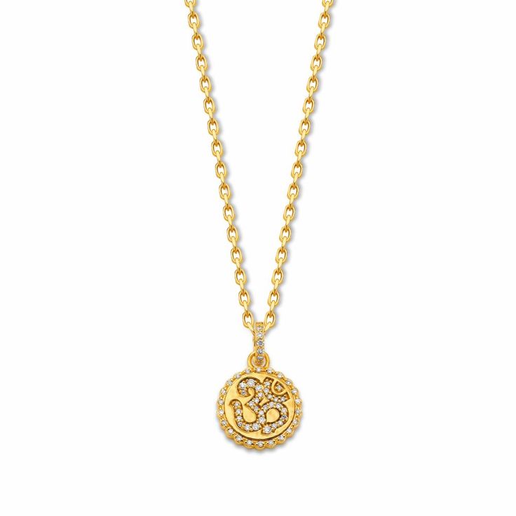 Baby Om Coin Pendant