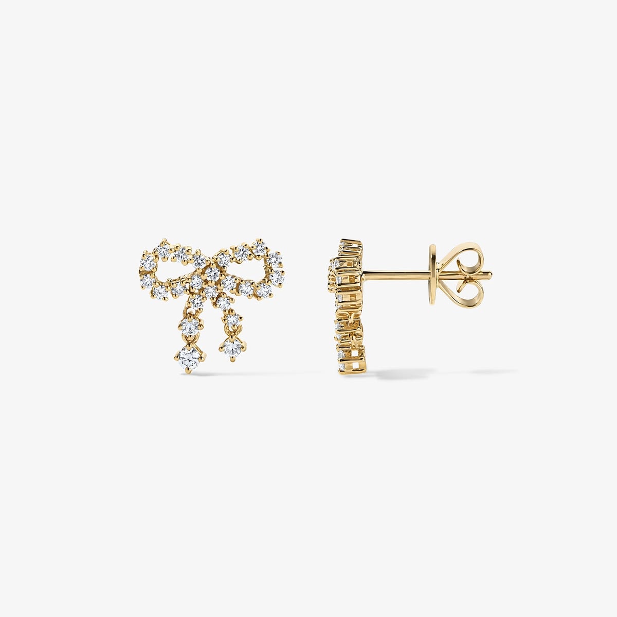 Grace Petite Diamond Bow Earrings