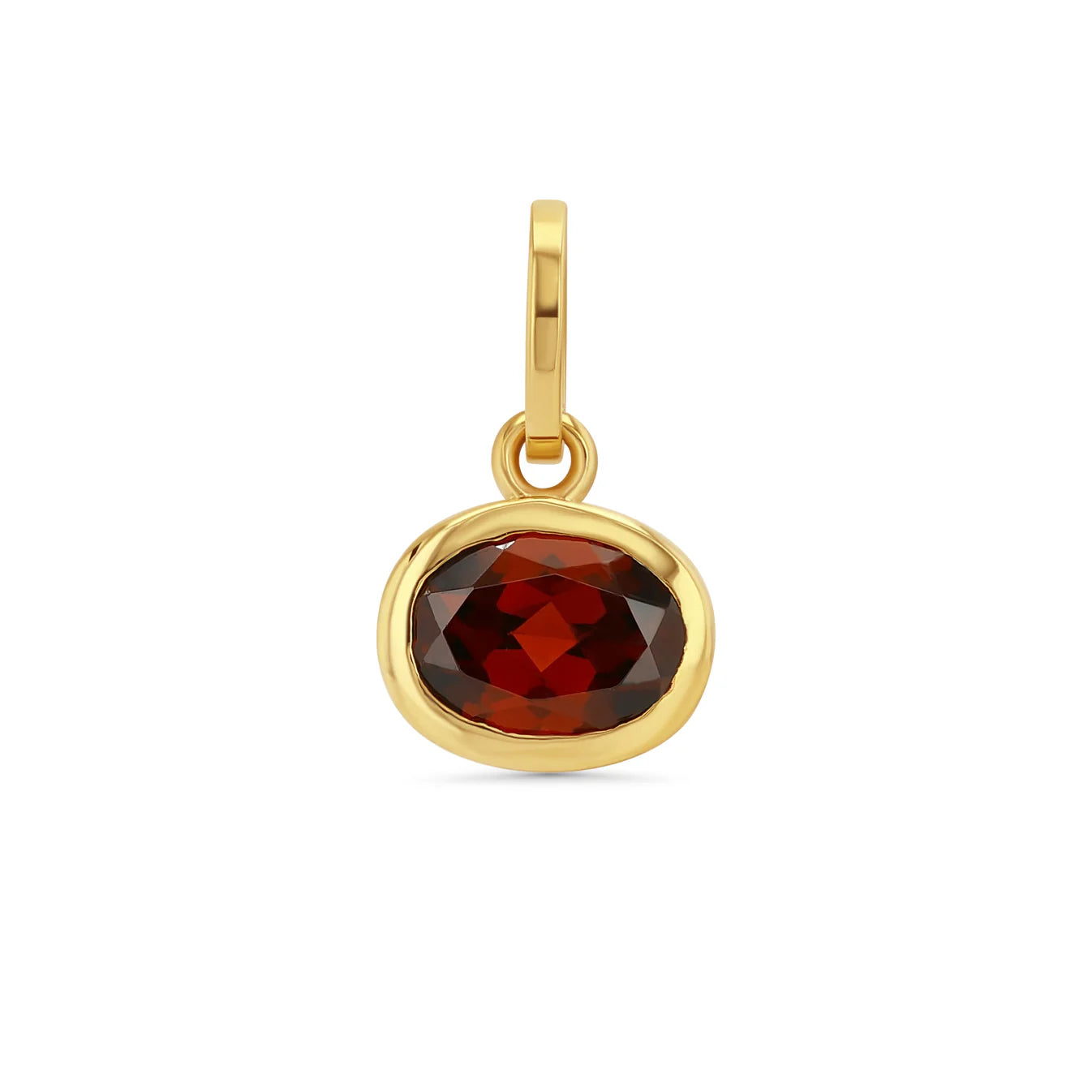 Oval Birthstone Charm