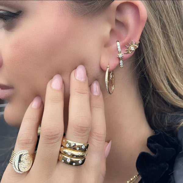 Harmony Diamond Hoops