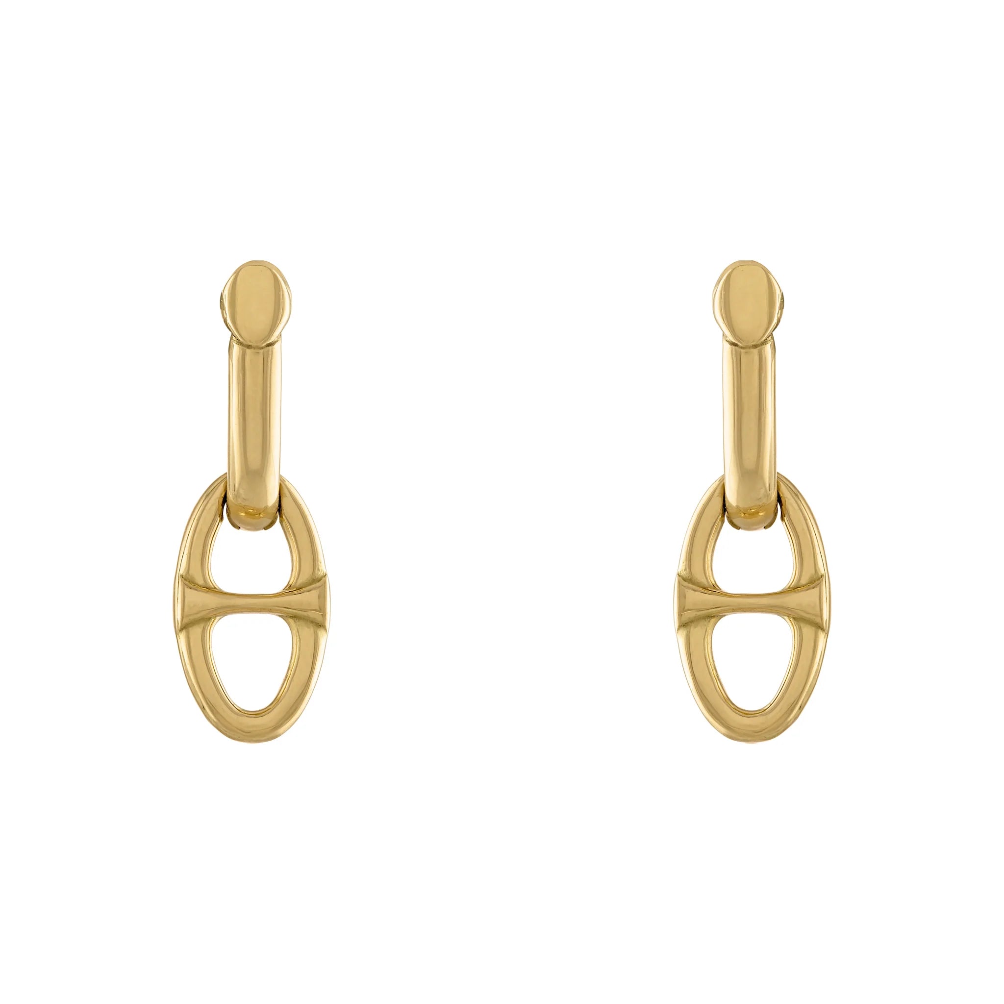 Half Link Hoops with (or without) Large Link Drops