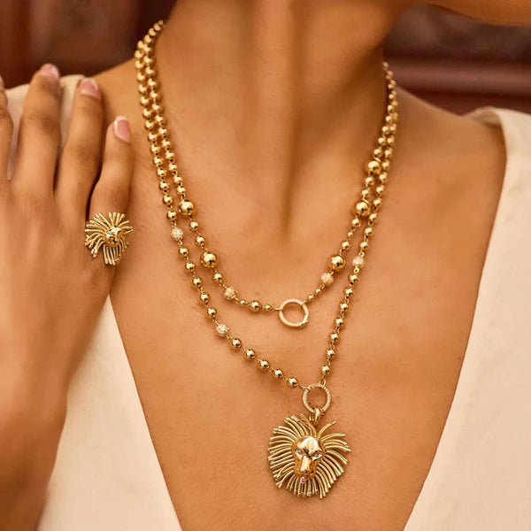 Mardi Gras Mixed Bead Necklace