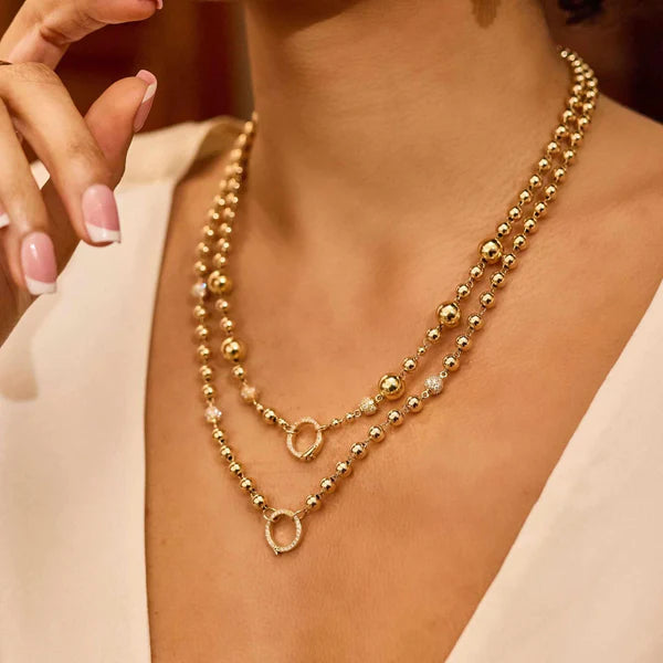 Mardi Gras Mixed Bead Necklace