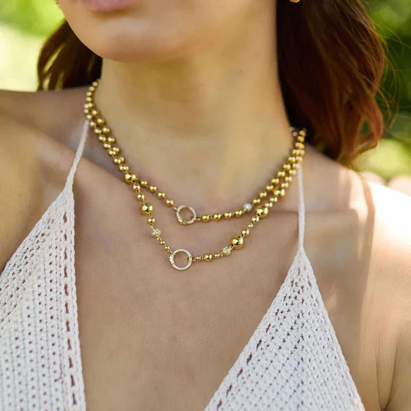 Mardi Gras Mixed Bead Necklace