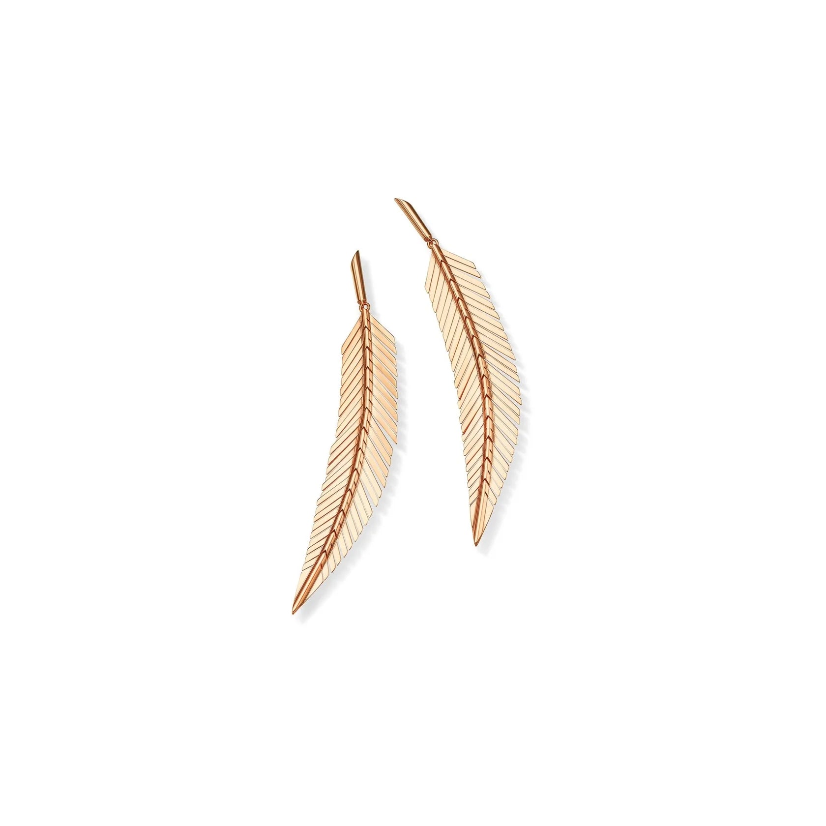 Medium Feather Drop Earrings