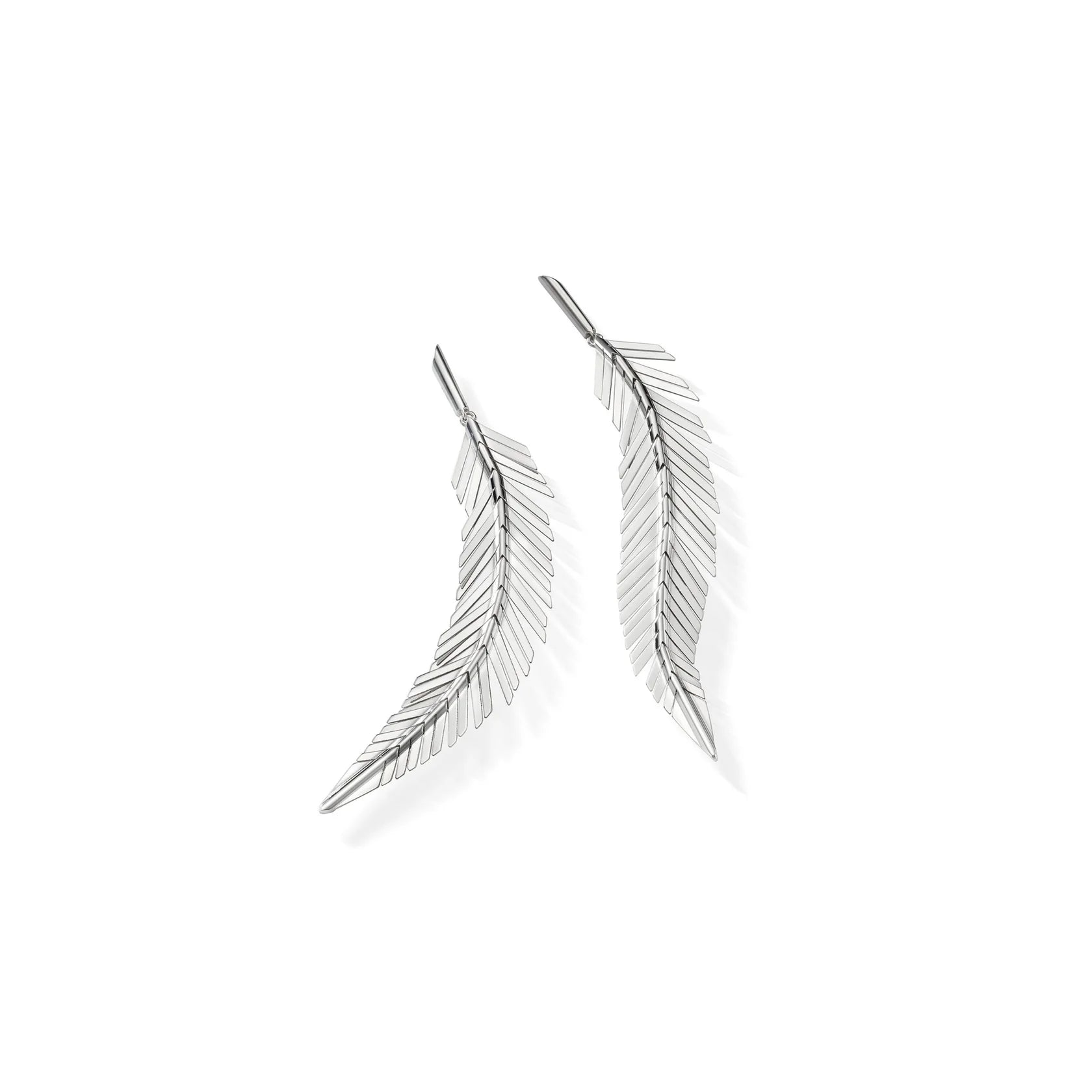 Medium Feather Drop Earrings