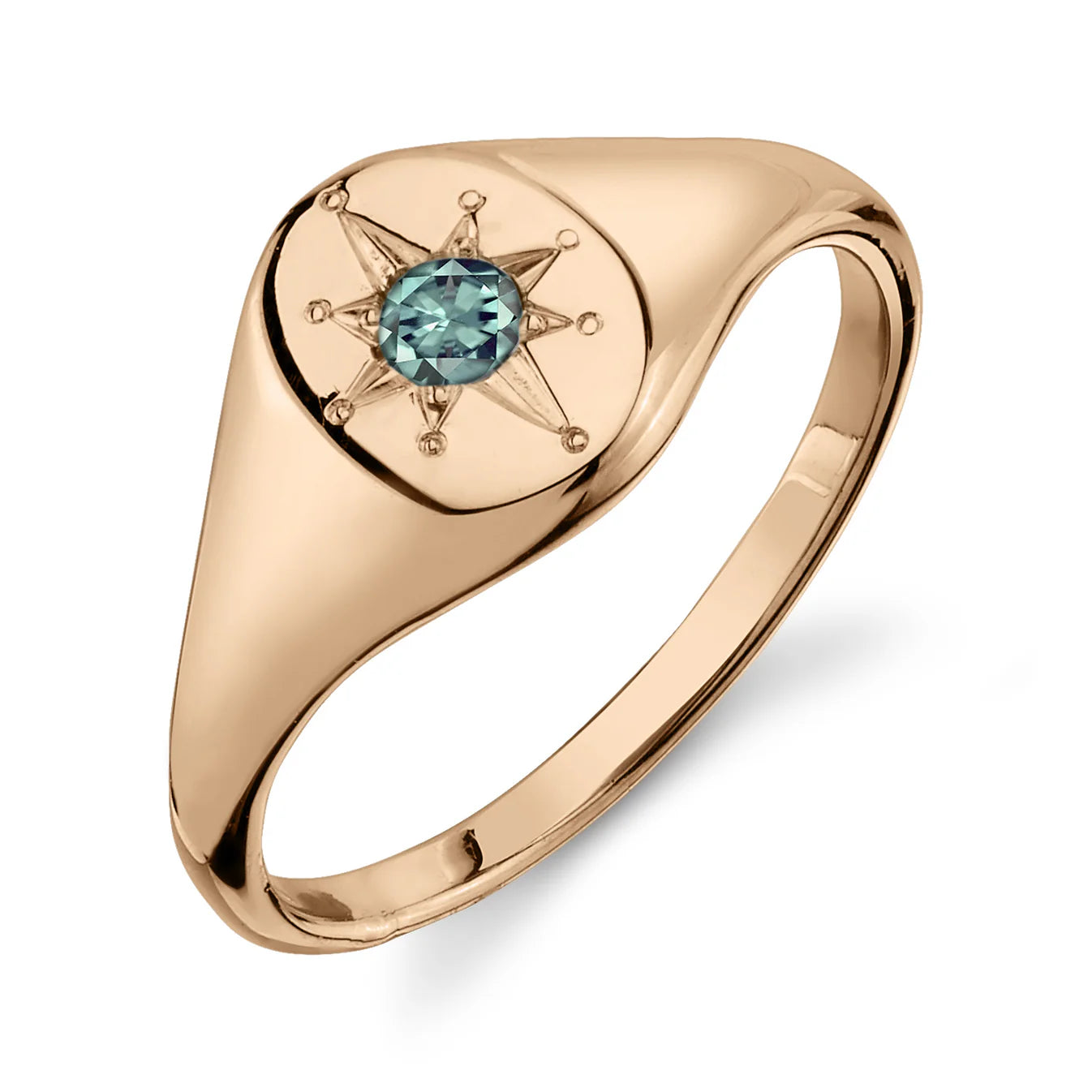 Alexandrite North Star Signet Ring