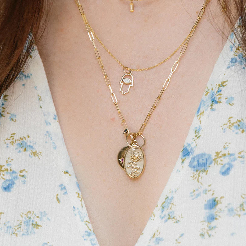 November Birth Flower Charm