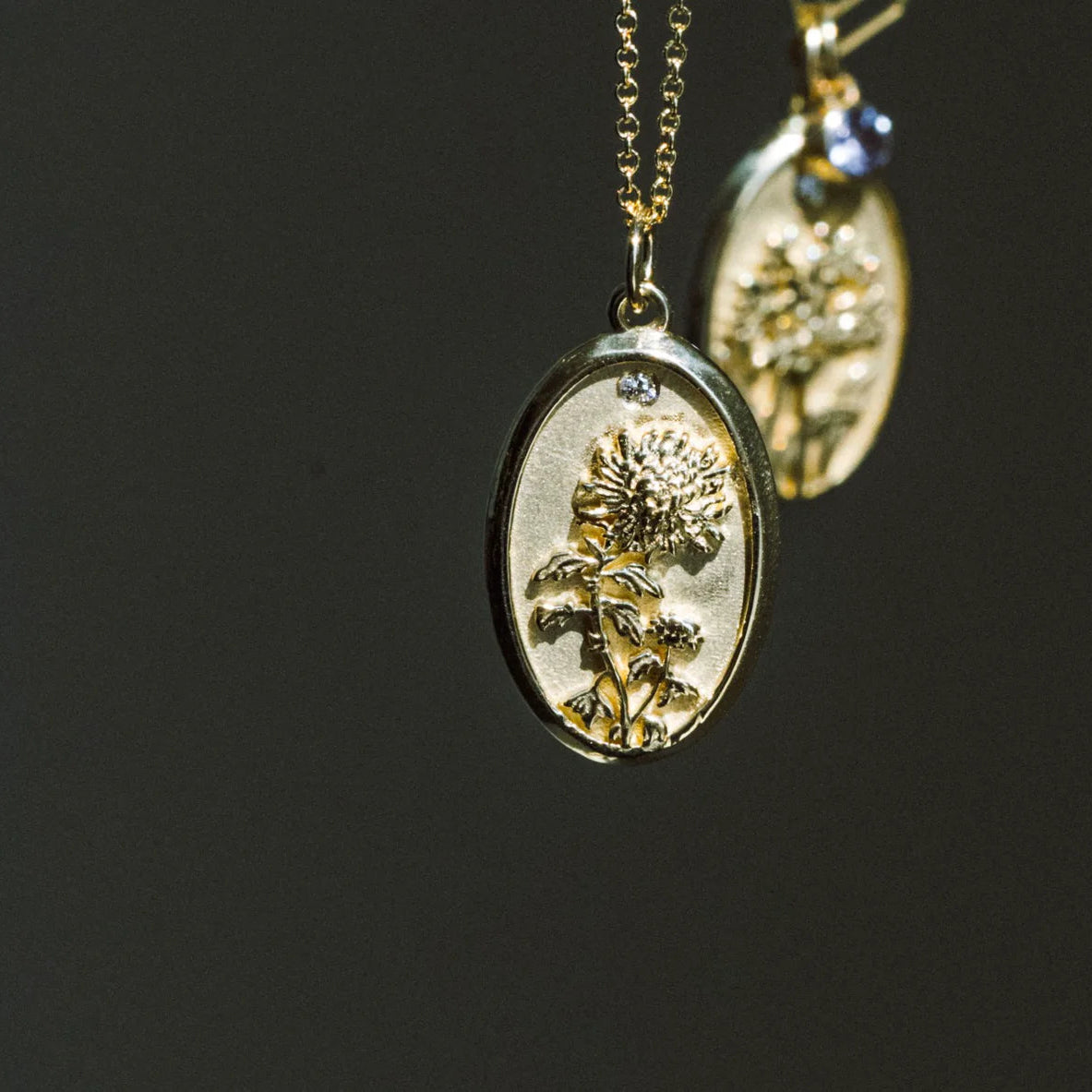 November Birth Flower Charm