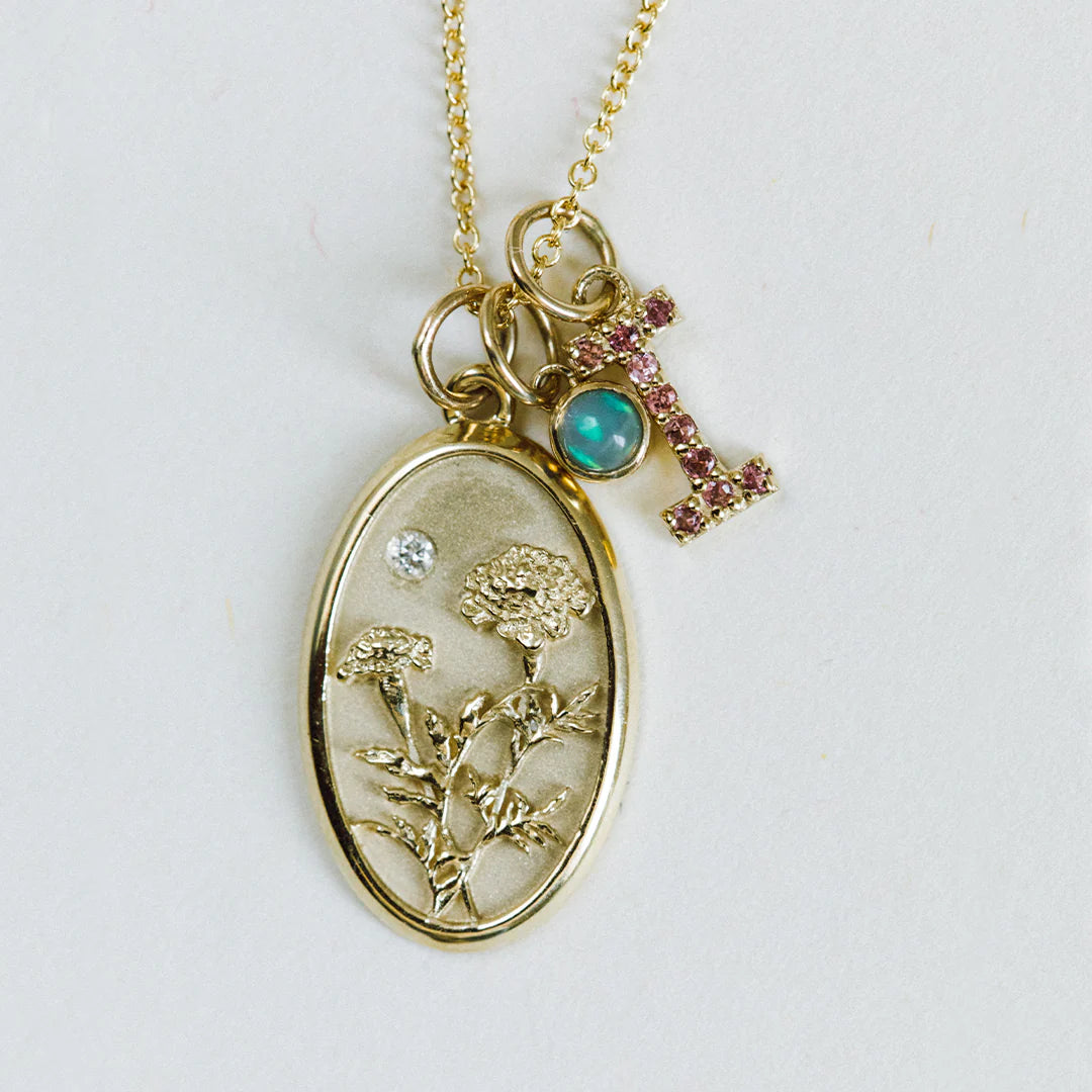 October Birth Flower Charm