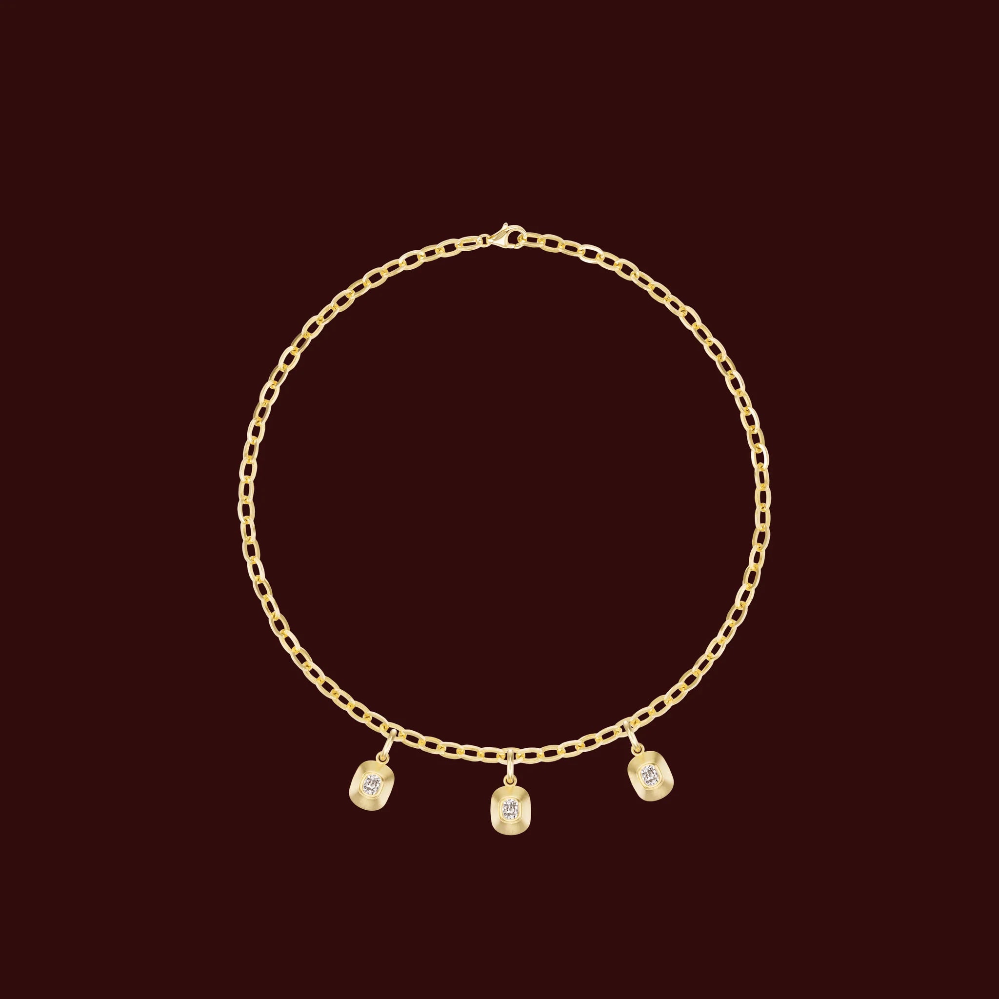 Old Mine Cut Diamond Pendant